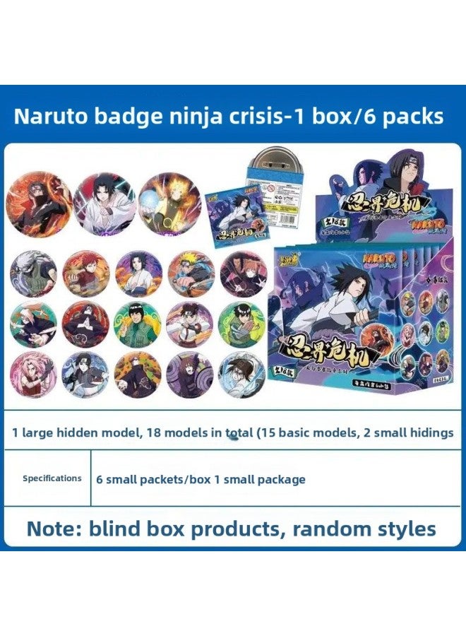 The new Naruto yum 2nd bullet badge whole box endure world crisis regular series tinplate Huoying around
